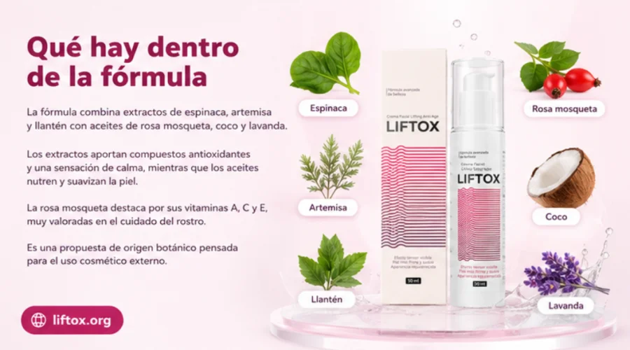 Liftox — fórmula con extractos botánicos y aceites naturales