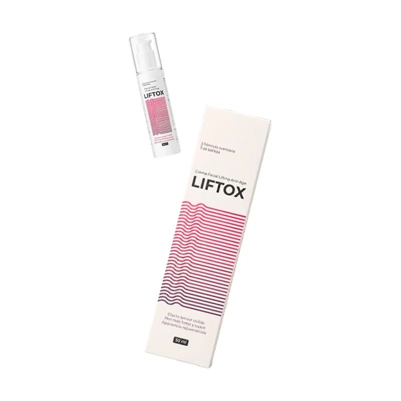 Liftox — frasco y caja de la crema facial antiedad